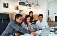 Early Dropee team working at their WeWork desk